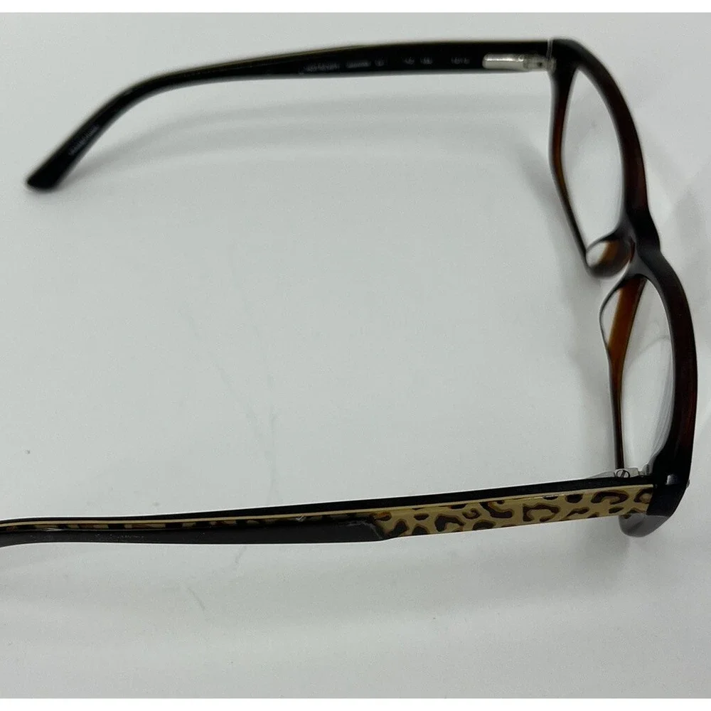 Bebe Hot Stuff Topaz Brown Leopard Cheetah 52-14-135 Eyeglasses Frames